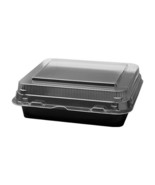 Solo Cups SCC851611PS94 Hinged Polystyrene Plastic Container- Black - $220.99 CAD