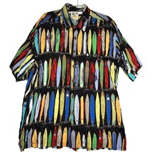 JOHN SEVERSON COLLECTION x KAHALA HAWAII Rayon Surfboard Print Shirt Siz... - $567.93 MXN