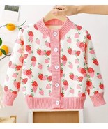 NEW Boutique Strawberry Girls Pink Cardigan Sweater - $15.99