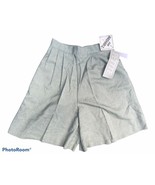 VTG Womens Joanna Mom Shorts 80s High Elastic Waist Sage Green Petite Me... - $457.49 MXN