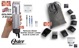 Oster Golden 2-Speed Grooming A5 Clipper Kit Cryogen X 10&amp;40 Blade&amp;Guide Comb Set - £227.38 GBP