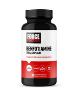 Force Factor Benfotiamine 250mg, with Thiamine, Glucose Metabolism Suppo... - $18.31