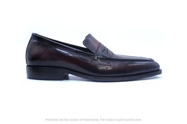 Handmade Men&#39;s Ox Blood Patina Leather Loafers Dress Formal Shoes For Men - $112.78