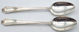 2 Antique Sterling Silver Spoons King Albert Pattern WHITING MANUFACTURI... - £35.87 GBP
