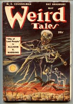 Weird Tales May 1948-WEIRD TALES-RAY BRADBURY-AUGUST Derleth vf- - £191.90 GBP