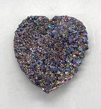 .8#+ Black Rainbow druse heart - $198.27 CAD
