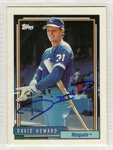 david howard signed autographed card 1991 topps - $9.55