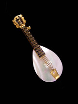 Mandolin Brooch - Figural music pin - Vintage Germany Acoustic pin - Mus... - £58.80 GBP