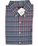 New $90 Polo Ralph Lauren Button Down Shirt!  *Blue with Maroon &amp; White ... - £33.10 GBP