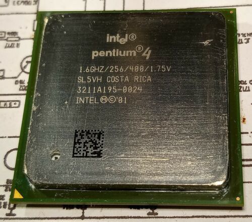 Cpu Intel Pentium 4 SL5VH 1.6Ghz/256/400/1.75V socket 478 - $5.89