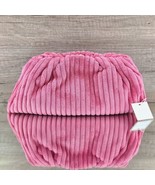 Shiraleah Purse Clutch 12&quot; W x 6&quot; H Pink Emilia Ribbed Kiss Lock Barbiec... - $42.92