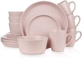 Modern Dinnerware Set For 4 Stoneware Plates Salad Bowls Mugs Dish 16 Pi... - $110.50