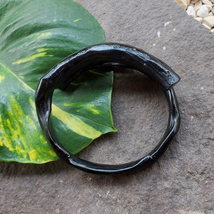 Exotic Indonesian Akar Bahar Bracelet Genuine Black Coral Bangle #254 - £41.86 GBP