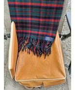 Vintage Pendleton Robe in a Bag Stadium Wool Blanket Red Green Plaid w/ ... - £77.36 GBP