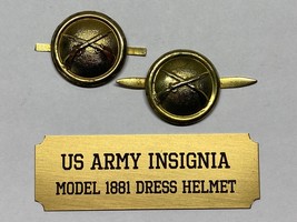 MODEL 1881, INFANTRY, SHAKO DRESS SIDE BUTTONS, SET, INDIAN WARS, VINTAGE - $279.60 MXN