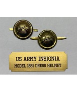 MODEL 1881, INFANTRY, SHAKO DRESS SIDE BUTTONS, SET, INDIAN WARS, VINTAGE - $20.51 CAD