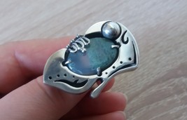 Handmade Armenian Agate Ring in Sterling Silver, Agate Stone Ring - £83.06 GBP