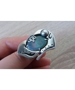 Handmade Armenian Agate Ring in Sterling Silver, Agate Stone Ring - £83.75 GBP