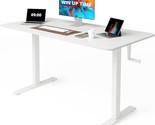 Whole Piece Top Manual Standing Desk Adjustable Height- Crank Stand Up D... - $222.99