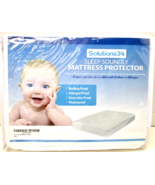 Solutions 34 - Waterproof 28&#39;&#39;x52&#39;&#39;X5&quot; Mattress Protector Fitted Crib Ba... - $19.53 CAD