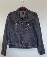 Gap For Good Womens Denim Jean Jacket Size Small Blue Button Up - $541.88 MXN