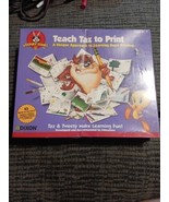 Vintage Teach Taz to Print Tweety Learning Fun Looney Tunes 1997 Dixon - €11,17 EUR
