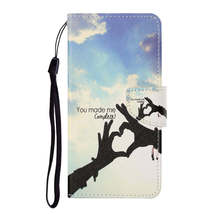 Anymob Samsung Finger Heart Pattern Phone Case Magnetic Flip Leather Wal... - £22.83 GBP