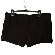 Charlotte Russe Women&#39;s Size 14 Black Linen Blend Shorts - $11.30