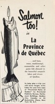 1952 Print Ad Provincial Parks of Quebec Salmon,Bass,Trout Fishing Canada - £7.17 GBP