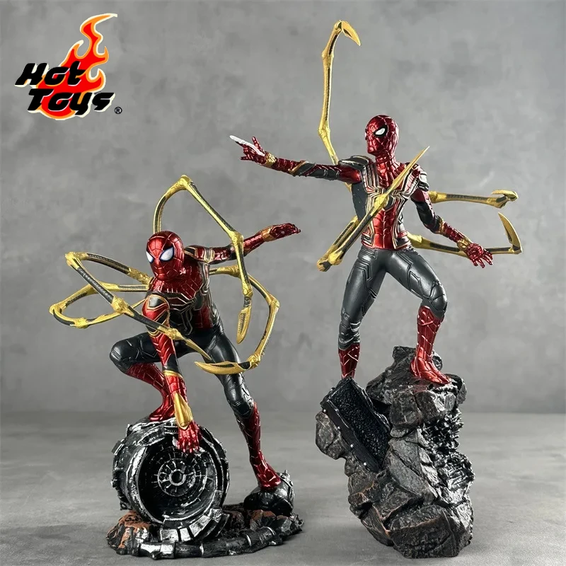 Hot Toys Marvel Avengers Infinity War Iron Spider Man Statue Anime Spiderman PVC - £24.67 GBP+