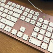 iRiver Korean English Keyboard USB Wired Membrane Cover Skin Protector (Pink) image 4