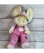 Topo Gigio 18” Plush in Pink Pajamas Bedtime Sleepy Eyes No Sound - $34.64