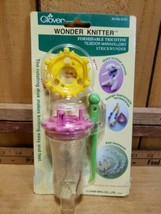 Clover 3101 Wonder Knitter Knitting Tool with Hook Yarn Floss NEW - £11.89 GBP