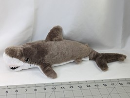 Seaworld Gray Shark Plush 17 Inch 2014 Stuffed Animal Toy - £8.75 GBP