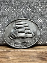 Vintage Brass The Tall Ships Belt Buckle - $184.34 MXN