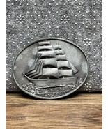 Vintage Brass The Tall Ships Belt Buckle - $182.25 MXN