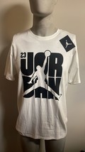 Air Jordan  23  White/Black Short Sleeve Men T-Shirt 776338-100 SIZE :  L - £42.39 GBP