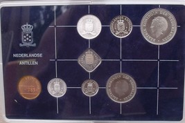 Gem Unc Netherlands Antillies 1985 8 Piece Mint Set~24,000 Minted - £22.11 GBP