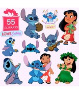 Lilo and Stitch, Clipart Digital, PNG, Printable, Party, Decoration - £2.20 GBP