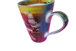 Large West Virginia Souvenir Coffee Tea Mug 16 Oz Colorful 5&quot; Tall - £13.39 GBP