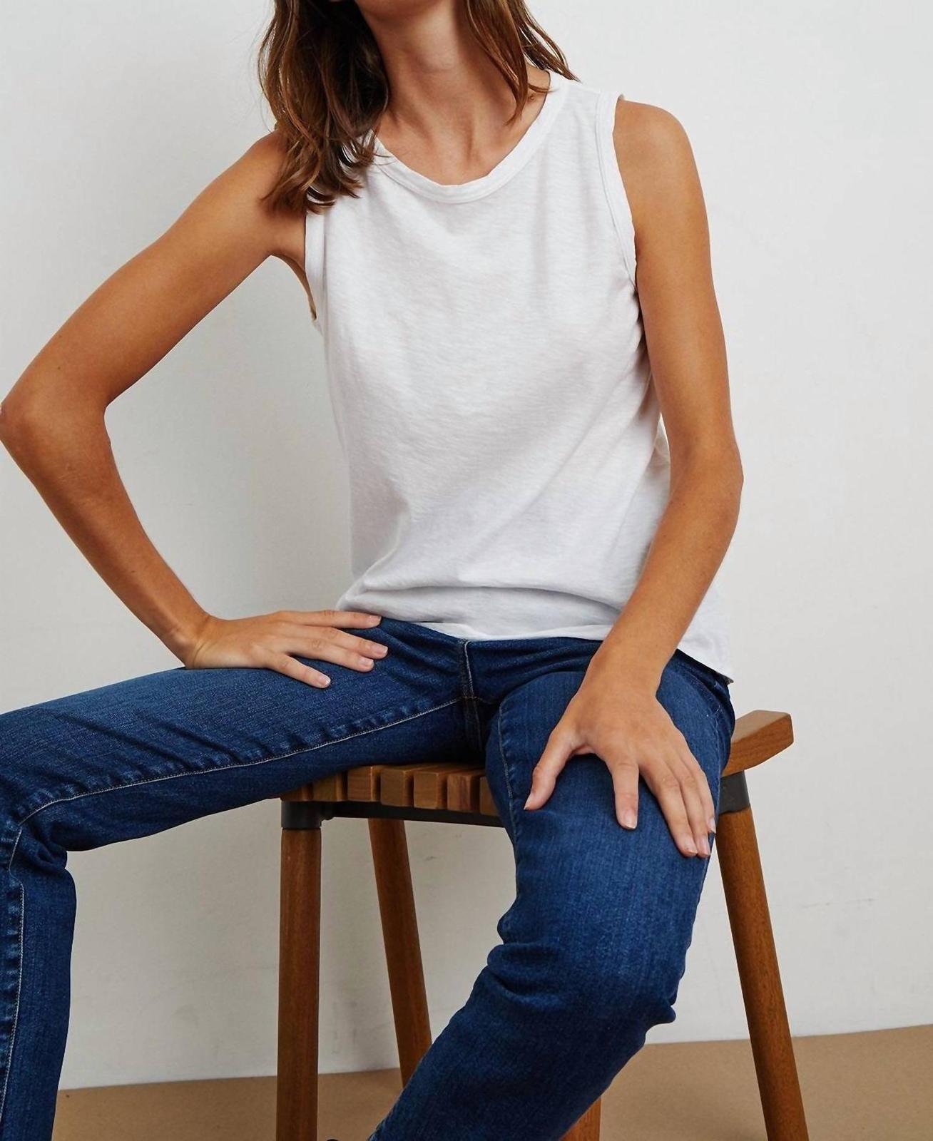 Velvet By Graham &amp; Spencer Taurus Sleeveless Tee White - $62.00