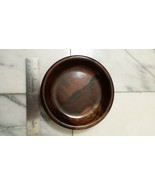 Wood Bowl Custom 6 1/2&quot; wide vintage Dresser Tray Bowl Server - £16.63 GBP