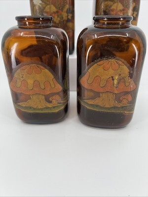 ANTIQUE GARRETT SNUFF TRADEMARK BOTTLES AMBER GLASS 1870 TO 1900 Vintage Decals Item image 3