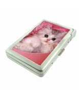 Pink Kitten 100's Cigarette Case lighter ID Holder Wallet - $21.73