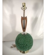 Vintage Spun Lucite Mid Century Modern Green Spaghetti Table Lamp Displa... - £368.85 GBP