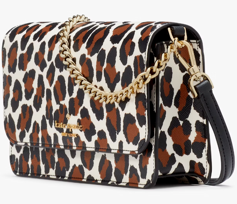 Kate Spade Madison Small Flap Leopard Crossbody Bag KH778 Purse NWT Leopardo FS