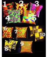 African Fabric Ankara prints cushion 2-Sides Throw pillow Decor cover- 1... - $15.07 CAD