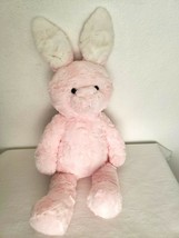 Pottery Barn Kids Bunny Rabbit Pink White Plush 22&quot; Soft Toy Stuffed Ani... - $34.63
