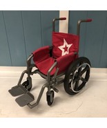 American Girl Truly Me Berry Wheelchair For 18” Dolls  Red with a white ... - $33.83 CAD