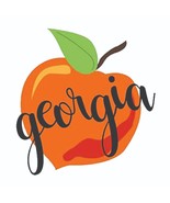 Georgia The Peach State  Sticker Decal Bumper Sticker - £2.82 GBP